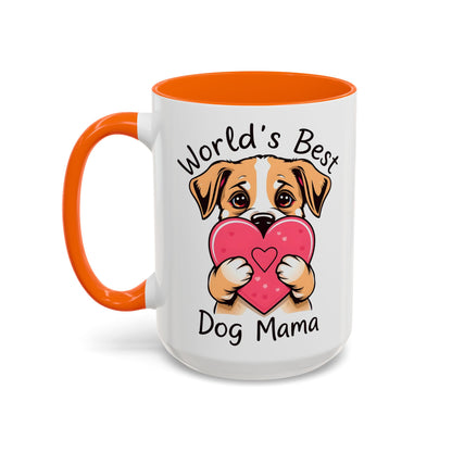 "Worlds Best Dog Mama" Mug (11, 15oz)