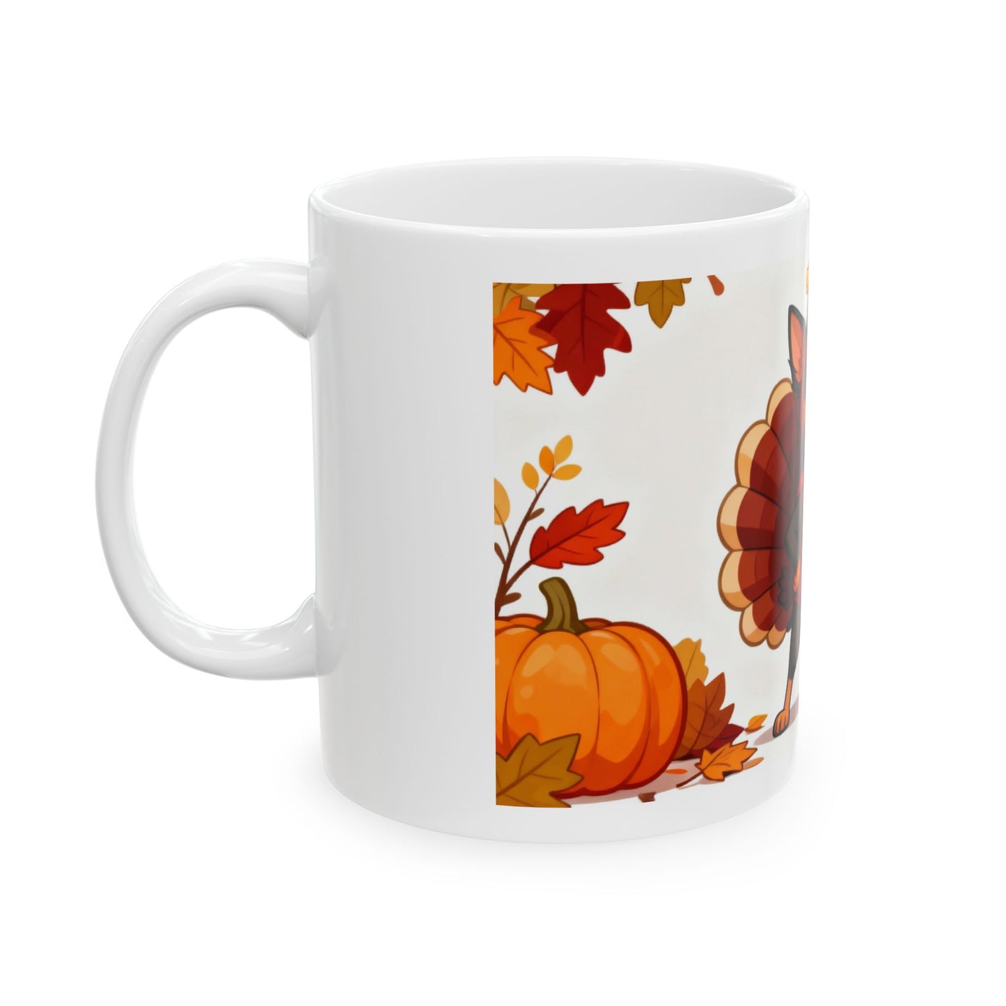 "Happy Turkey Day" Mug (11oz, 15oz)